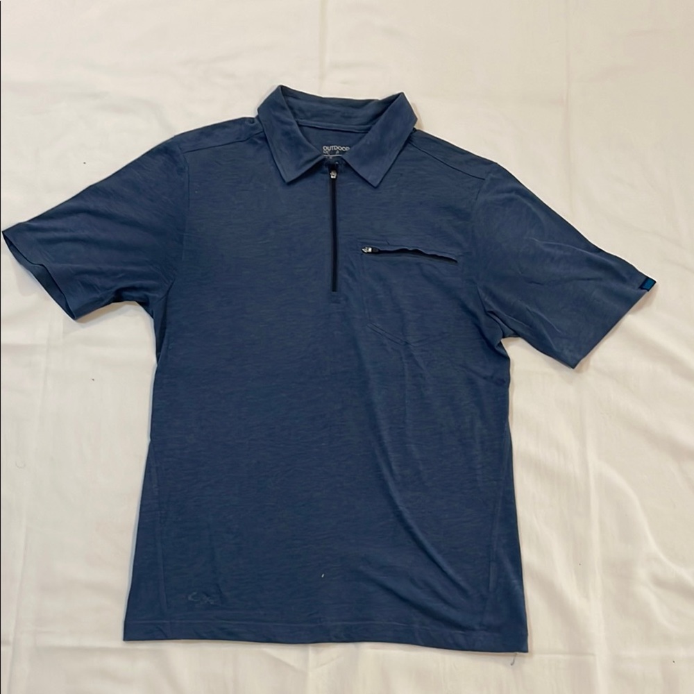 Outdoor Research Blue Polo Shirt Classic Design